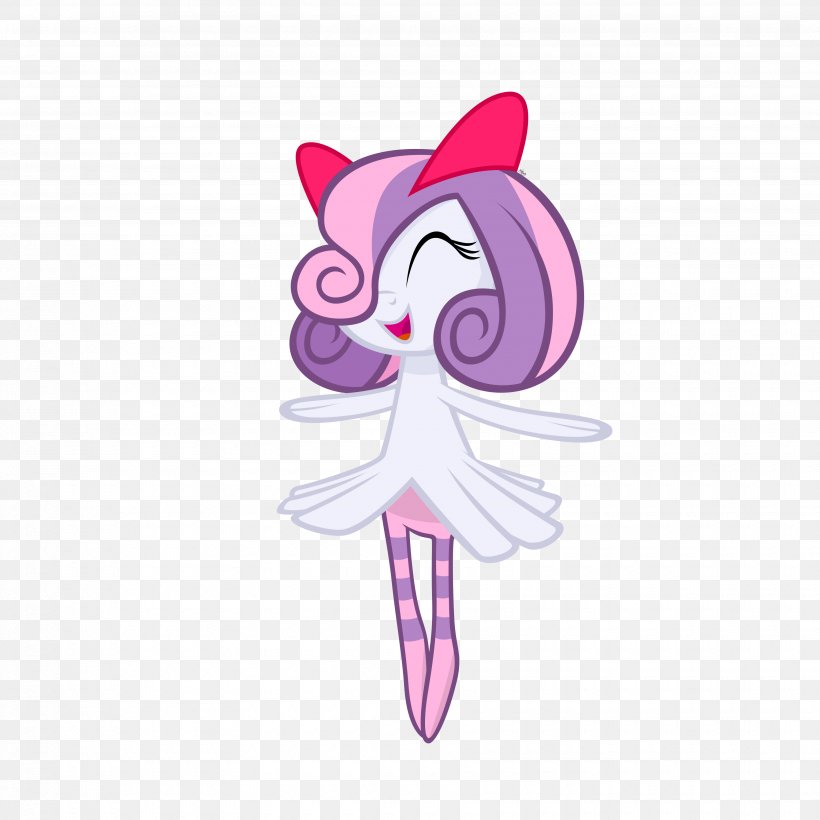 Sweetie Belle Pony Rarity Gardevoir Kirlia, PNG, 3500x3500px, Watercolor, Cartoon, Flower, Frame, Heart Download Free