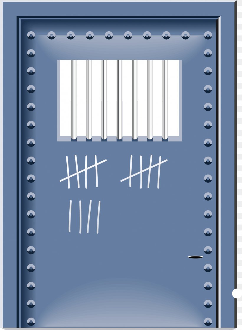 Prison Cell Clip Art, PNG, 1857x2530px, Prison Cell, Blue, Cartoon, Copyright, Door Download Free