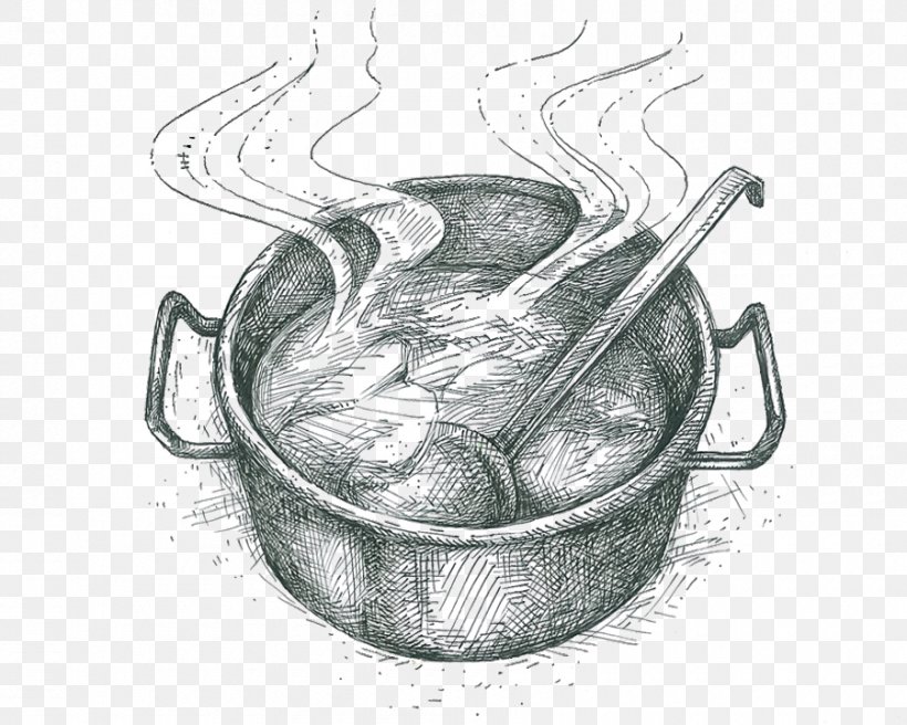 Simmering Boiling Meat Frying Soup, PNG, 900x720px, Simmering, Artwork, Barbecue Grill, Black And White, Boiling Download Free