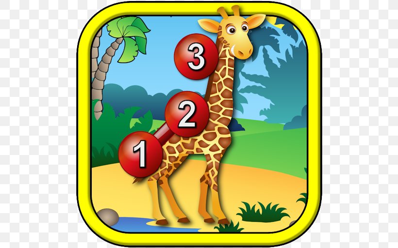 Giraffe Kids Animal Connect The Dots Shape Game Jigsaw Puzzles, PNG, 512x512px, Giraffe, Android, Animal, Child, Connect The Dots Download Free