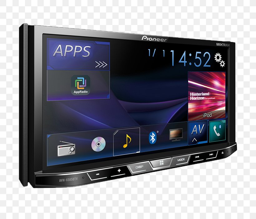 Vehicle Audio Pioneer AVH-X4800BS Pioneer Corporation DVD Player AV Receiver, PNG, 700x700px, Vehicle Audio, Automotive Head Unit, Av Receiver, Communication Device, Computer Monitors Download Free