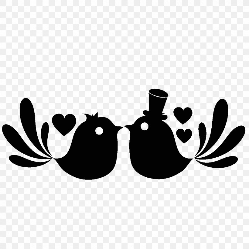 Bird Drawing Love Photography, PNG, 1200x1200px, Bird, Black, Black And White, Drawing, Love Download Free