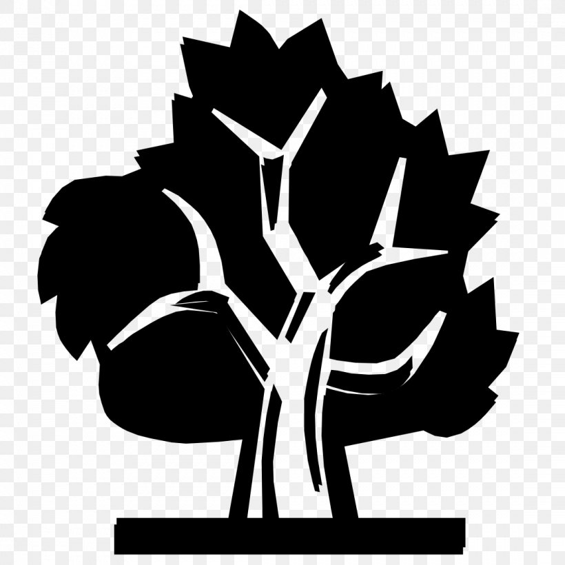 Clip Art Flower Logo Silhouette Tree, PNG, 1107x1107px, Flower, Blackandwhite, Botany, Flowering Plant, Herbaceous Plant Download Free