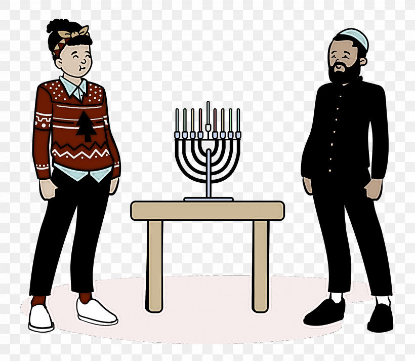 Hanukkah, PNG, 2500x2176px, Hanukkah, Behavior, Cartoon, Chair, Gentleman Download Free