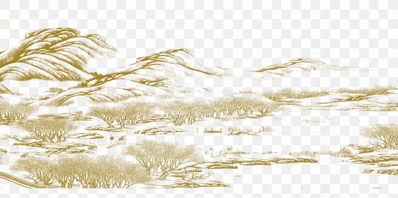China Drawing Landscape Painting, PNG, 5906x2952px, China, Art, Beige, Drawing, Ink Download Free