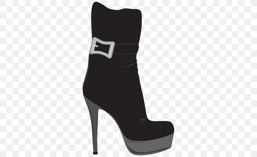 High-heeled Footwear Boot Shoe Clip Art, PNG, 299x500px, Highheeled Footwear, Black, Boot, Cowboy Boot, Dress Shoe Download Free