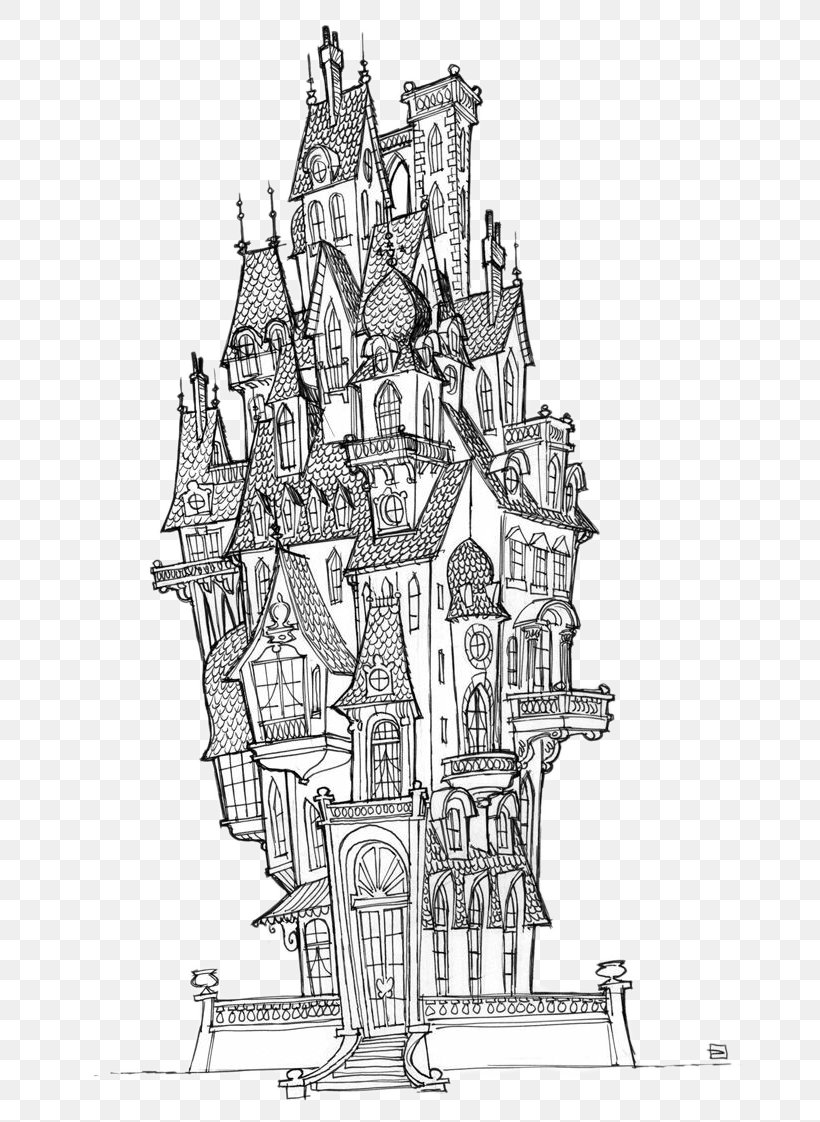Visual Arts Castle Concept Art Drawing Illustration, PNG, 680x1122px, Visual Arts, Animation, Art, Artwork, Black And White Download Free