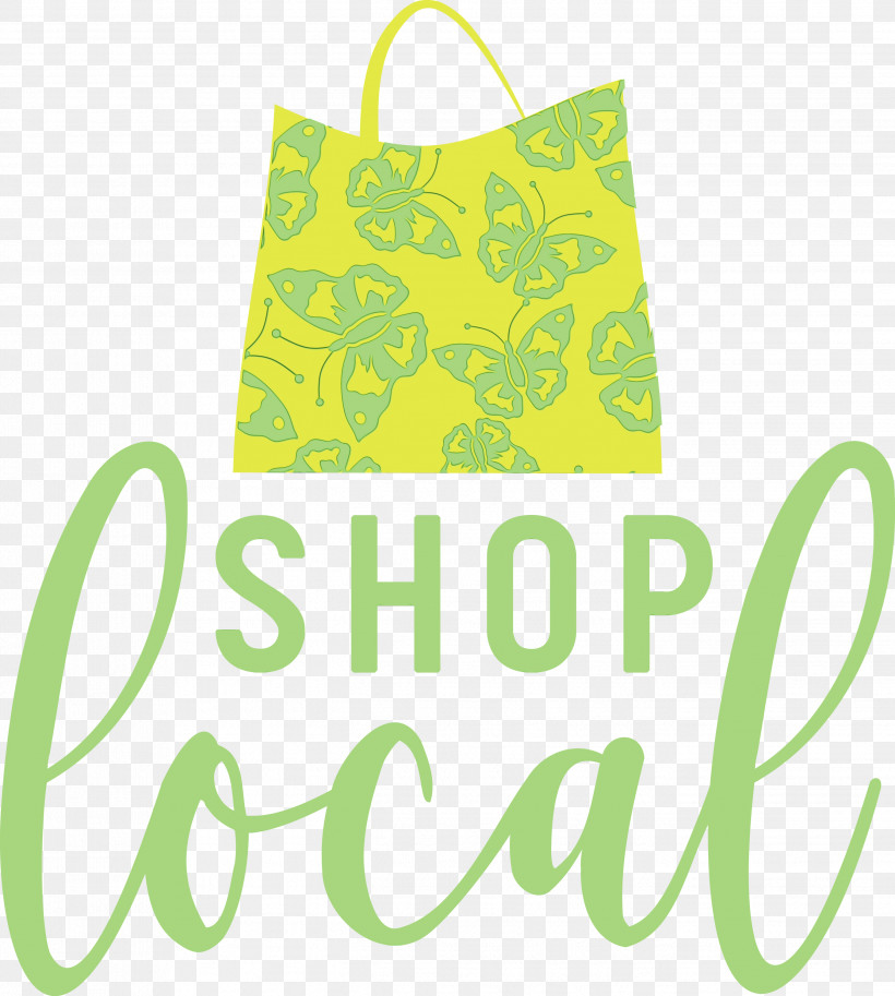 Shopping Bag, PNG, 2694x3000px, Shop Local, Bag, Geometry, Green, Line Download Free
