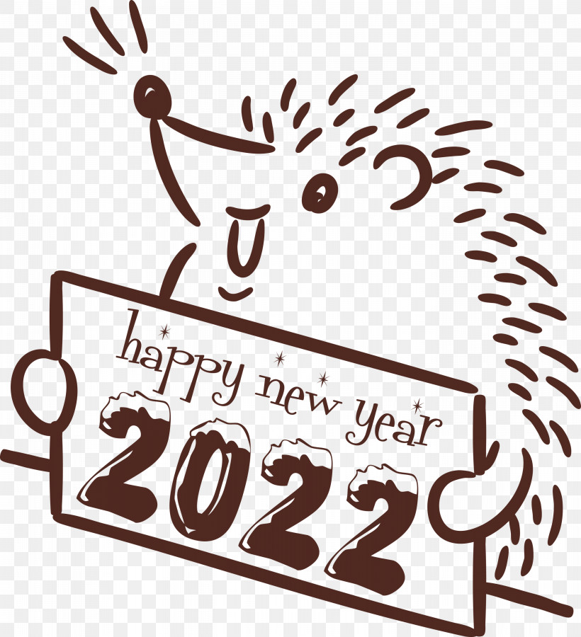 2022 Happy New Year 2022 New Year Happy New Year, PNG, 2733x3000px, Happy New Year, Biology, Black, Black And White, Cartoon Download Free