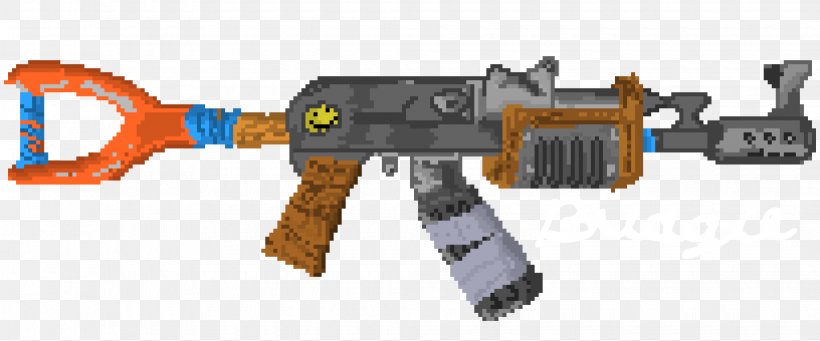 Pixel Art Firearm AK-47, PNG, 2040x850px, Watercolor, Cartoon, Flower, Frame, Heart Download Free