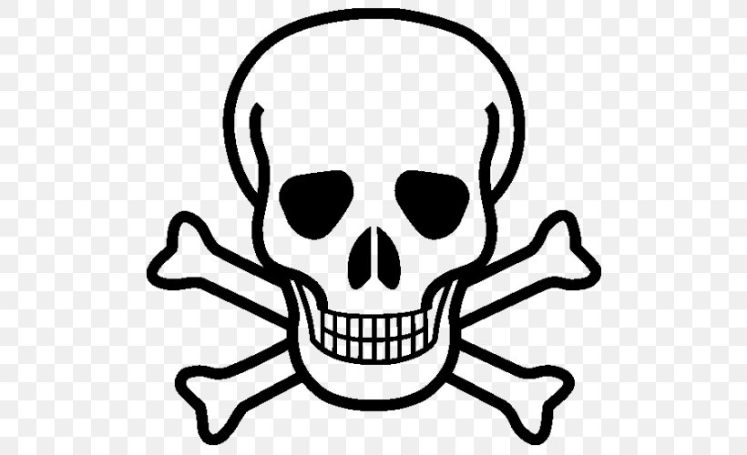 Skull And Crossbones Drawing Skull And Bones Clip Art, PNG, 500x500px, Skull And Crossbones, Art, Artwork, Black And White, Bone Download Free