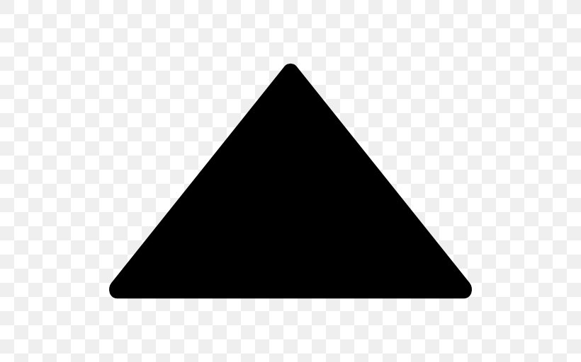 Black Triangle Arrow, PNG, 512x512px, Triangle, Black, Black And White, Black Triangle, Drawing Download Free
