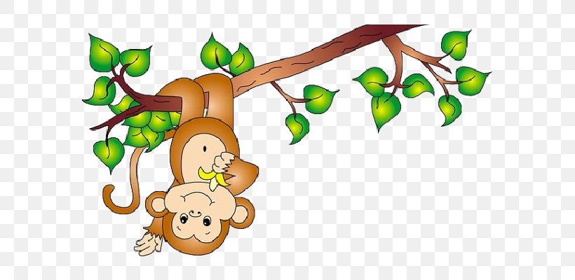 Monkey And Banana Problem Kilpatrick Elementary School Counting Clip Art, PNG, 600x400px, Monkey, Area, Branch, Cartoon, Child Download Free