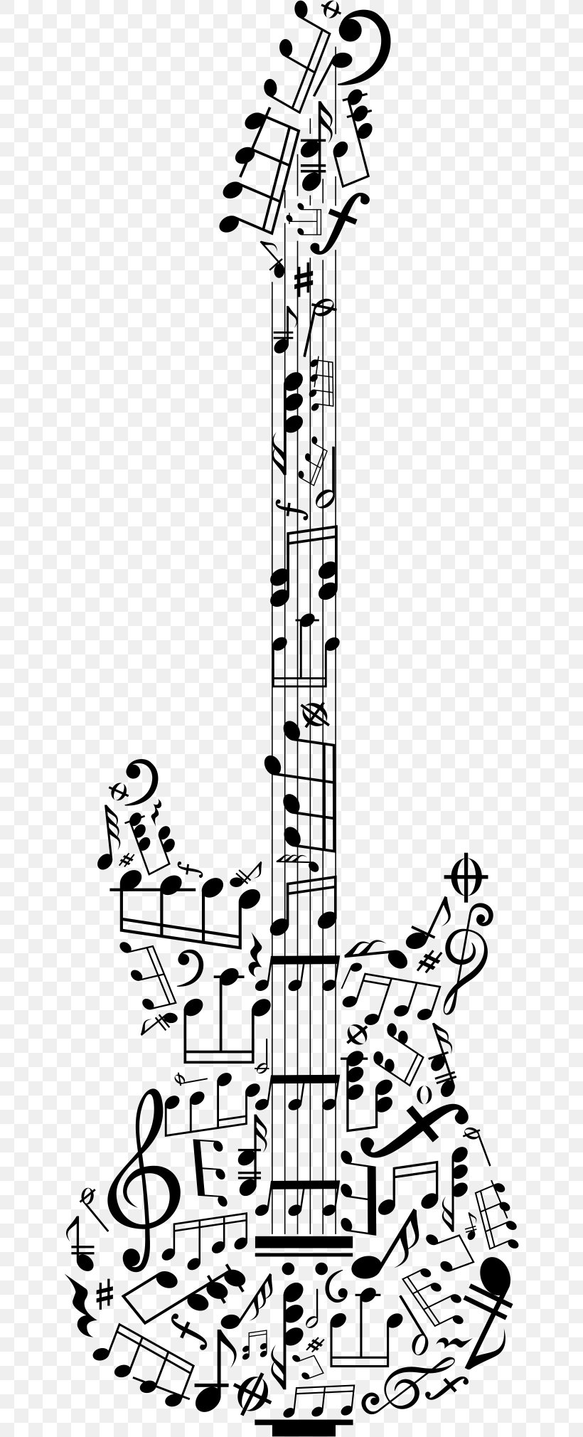 Musical Note Guitar Royalty-free Composer, PNG, 640x2020px, Watercolor, Cartoon, Flower, Frame, Heart Download Free