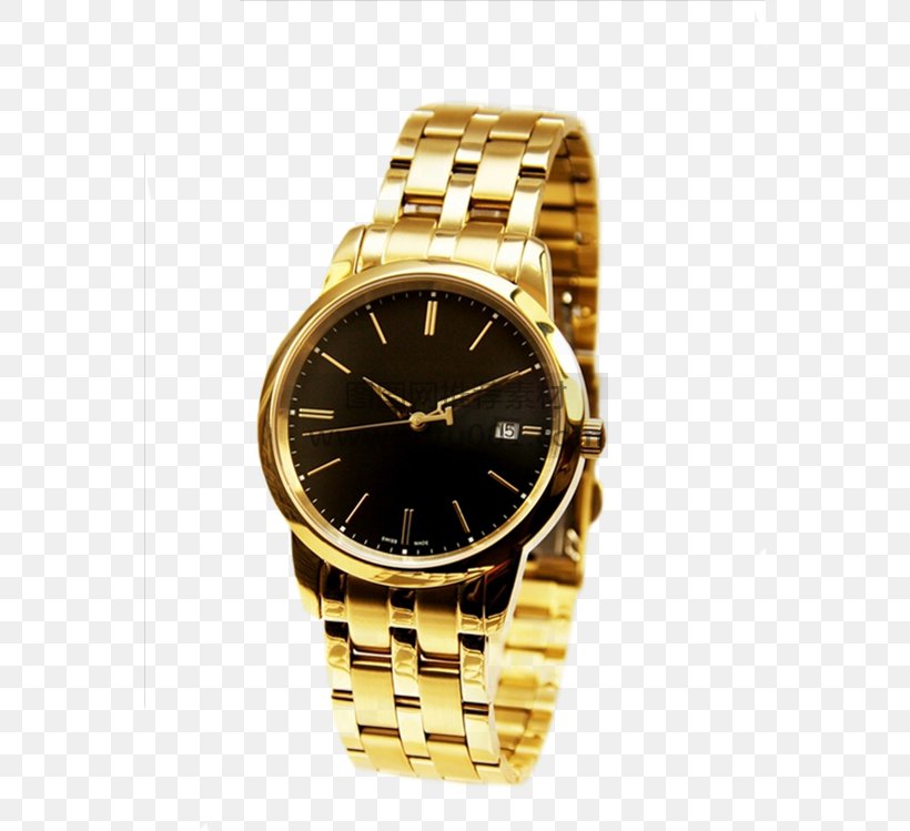 Gold Watch Quartz Clock Ebel, PNG, 560x749px, Gold, Bracelet, Brand, Brown, Clock Download Free