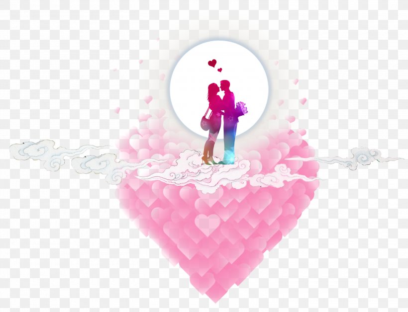 Heart Pink Valentines Day, PNG, 3000x2300px, Watercolor, Cartoon, Flower, Frame, Heart Download Free