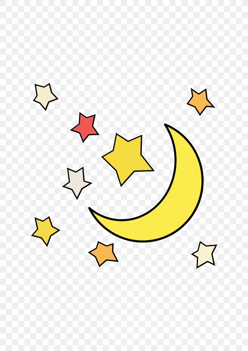 Yellow Line Icon Logo Crescent, PNG, 2400x3394px, Watercolor, Crescent, Logo, Paint, Star Download Free