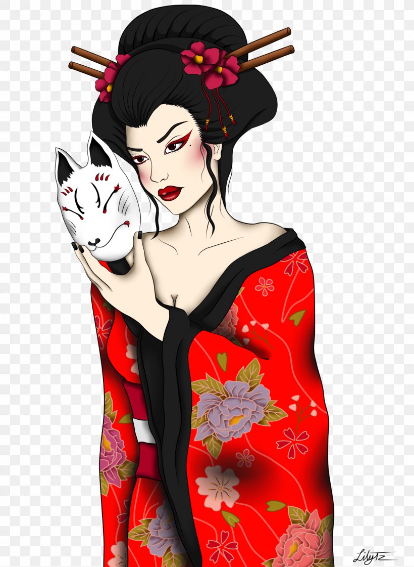 Geisha Costume Design Illustration Fiction, PNG, 1600x2188px, Geisha, Art, Character, Costume, Costume Design Download Free