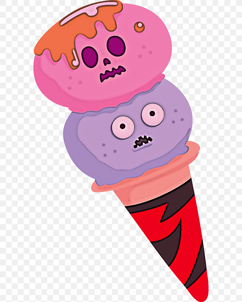 Ice Cream Halloween Halloween Ice Cream, PNG, 596x1024px, Ice Cream Halloween, Cartoon, Food, Halloween, Halloween Food Download Free