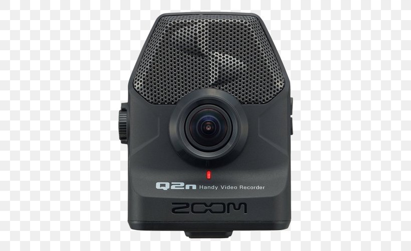 Microphone Zoom Q2n Zoom H4n Handy Recorder Video Tape Recorder, PNG, 500x500px, Microphone, Camcorder, Camera, Camera Accessory, Camera Lens Download Free