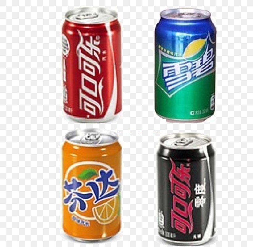 Soft Drink Coca-Cola Tea Sprite Carbonated Drink, PNG, 800x800px, Soft Drink, Alcoholic Drink, Aluminum Can, Bottle, Carbonated Drink Download Free