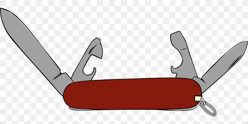 Swiss Army Knife Victorinox Pocketknife Clip Art, PNG, 960x480px, Knife, Blade, Cold Weapon, Hardware, Kitchen Utensil Download Free