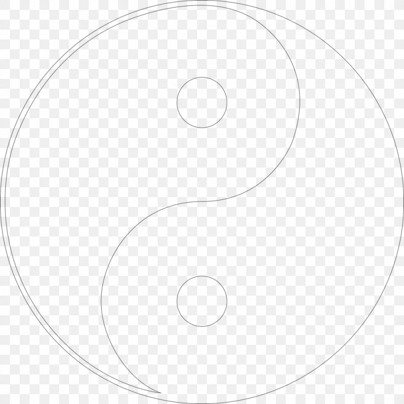 Yin And Yang Black And White Drawing Clip Art, PNG, 1024x1024px, Yin And Yang, Area, Art, Black And White, Deviantart Download Free