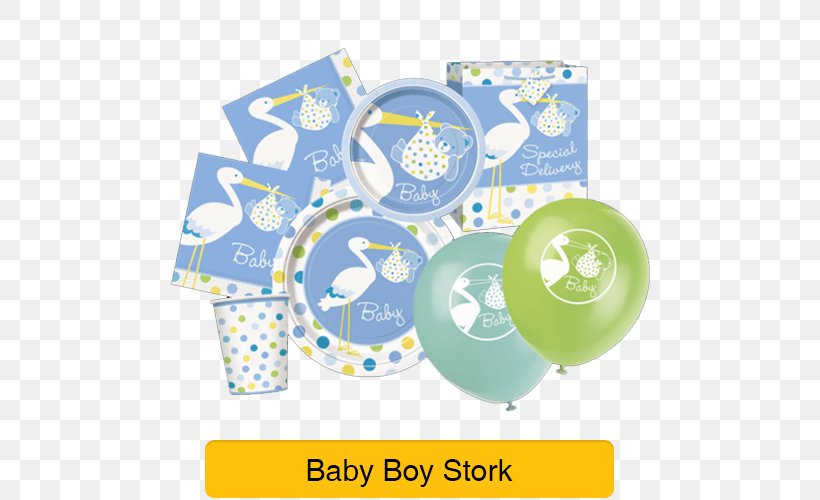 Baby Stork Plates 23cm 8pk 8 Teller Baby Storch Blau Paper Baby Shower Party Plates Product, PNG, 500x500px, Paper, Baby Shower, Boy, Inch, Material Download Free