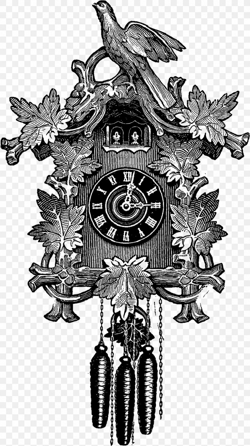 Clock Background, PNG, 836x1493px, Cuckoo Clock, Antique, Blackandwhite, Clock, Common Cuckoo Download Free