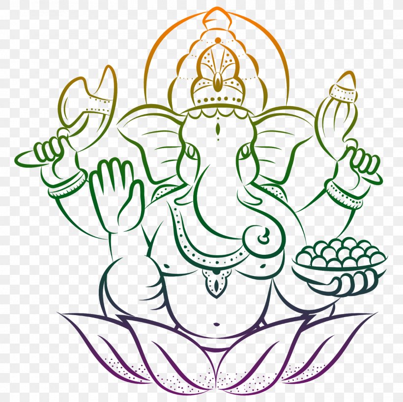 Ganesha Ganesh Chaturthi Hinduism Om, PNG, 1600x1600px, Ganesha, Area, Art, Artwork, Bal Ganesh Download Free