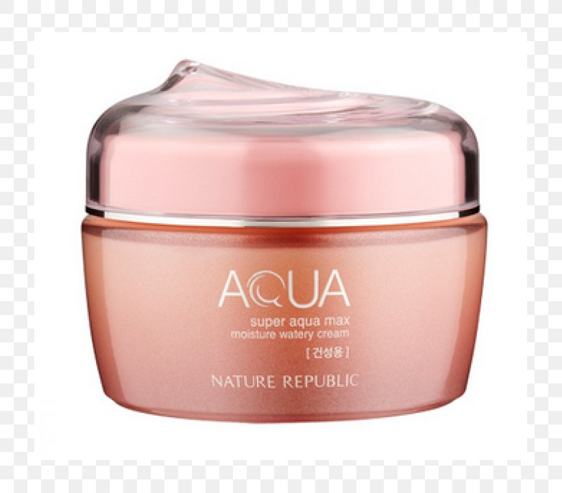 Nature Republic Super Aqua Max Combination Watery Cream Skin Moisture, PNG, 720x720px, Cream, Beauty, Cosmetics, Face, Moisture Download Free