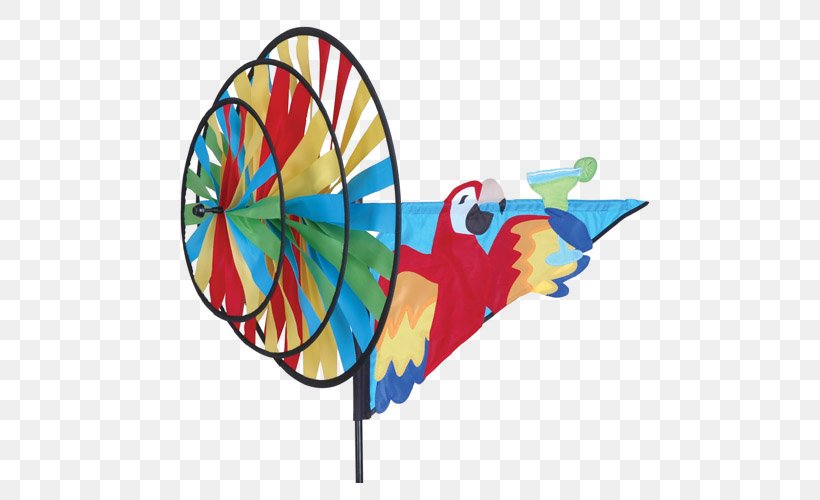 Parrot It's Five O'Clock Somewhere Bird Windsock, PNG, 500x500px, Parrot, Balloon, Bird, Garden, Kite Download Free
