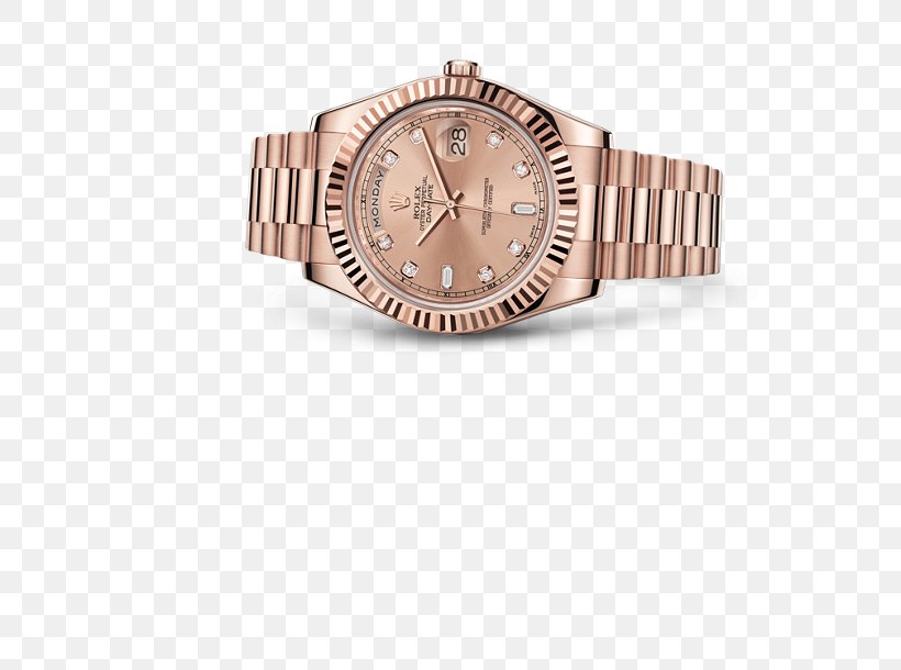 Rolex Datejust Rolex Day-Date Counterfeit Watch, PNG, 610x610px, Rolex Datejust, Automatic Watch, Brand, Brown, Colored Gold Download Free