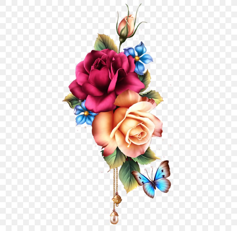 Garden Roses Floral Design Flower Painting, PNG, 411x800px, Garden Roses, Art, Artificial Flower, Blume, Cut Flowers Download Free