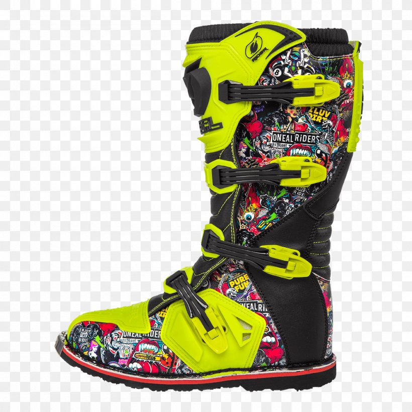 Motorcycle Boot Motocross Enduro, PNG, 1000x1000px, Watercolor, Cartoon, Flower, Frame, Heart Download Free