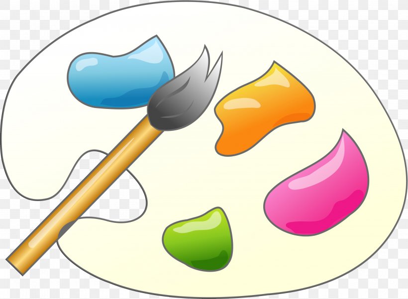 Palette Brush Clip Art, PNG, 3571x2618px, Palette, Art, Artwork, Brush, Food Download Free