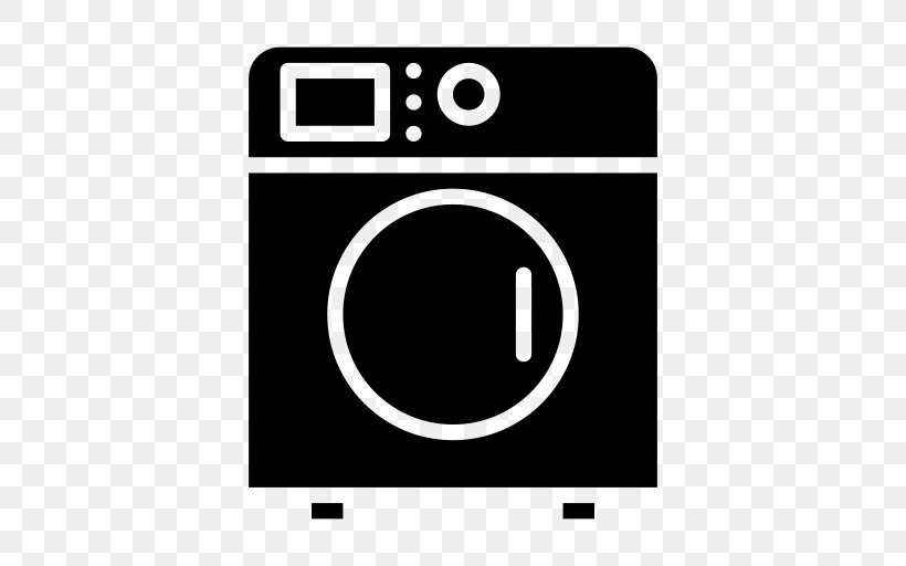 Washing Machines Laundry Home Appliance, PNG, 512x512px, Washing Machines, Area, Black, Black And White, Brand Download Free