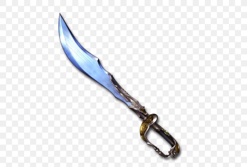 Knife Granblue Fantasy Sabre Weapon Sword, PNG, 640x554px, Knife, Blade, Cold Weapon, Fantasy, Firearm Download Free