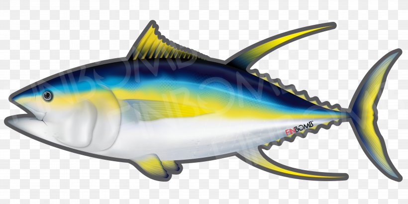 Thunnus Fish Yellowfin Tuna Atlantic Bluefin Tuna Decal, PNG, 4163x2083px, Thunnus, Atlantic Blue Marlin, Atlantic Bluefin Tuna, Bony Fish, Decal Download Free