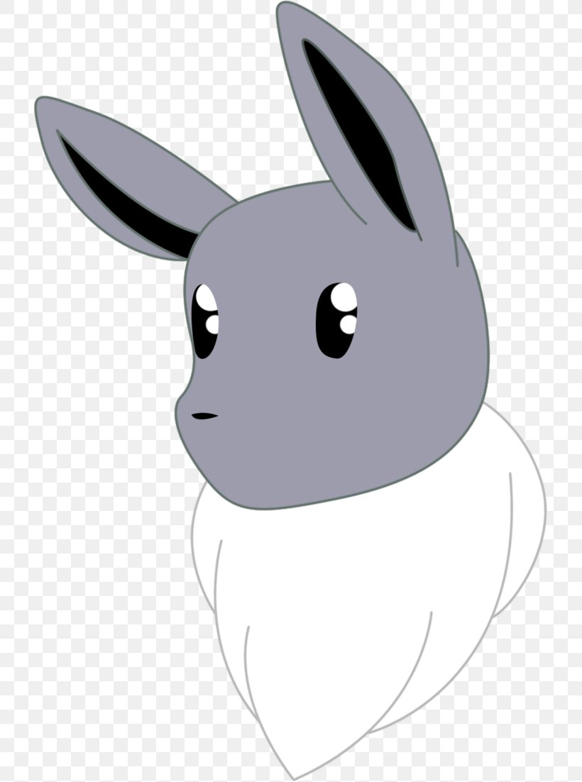 Domestic Rabbit Eevee Sprite Pokémon Image, PNG, 725x1102px, Domestic Rabbit, Black And White, Carnivoran, Cartoon, Dog Like Mammal Download Free