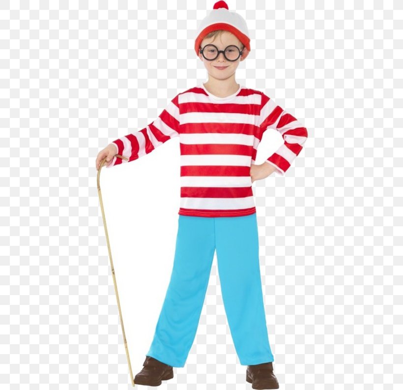 Where's Wally? Costume Party Child T-shirt, PNG, 500x793px, Costume, Bobble Hat, Boy, Child, Clothing Download Free