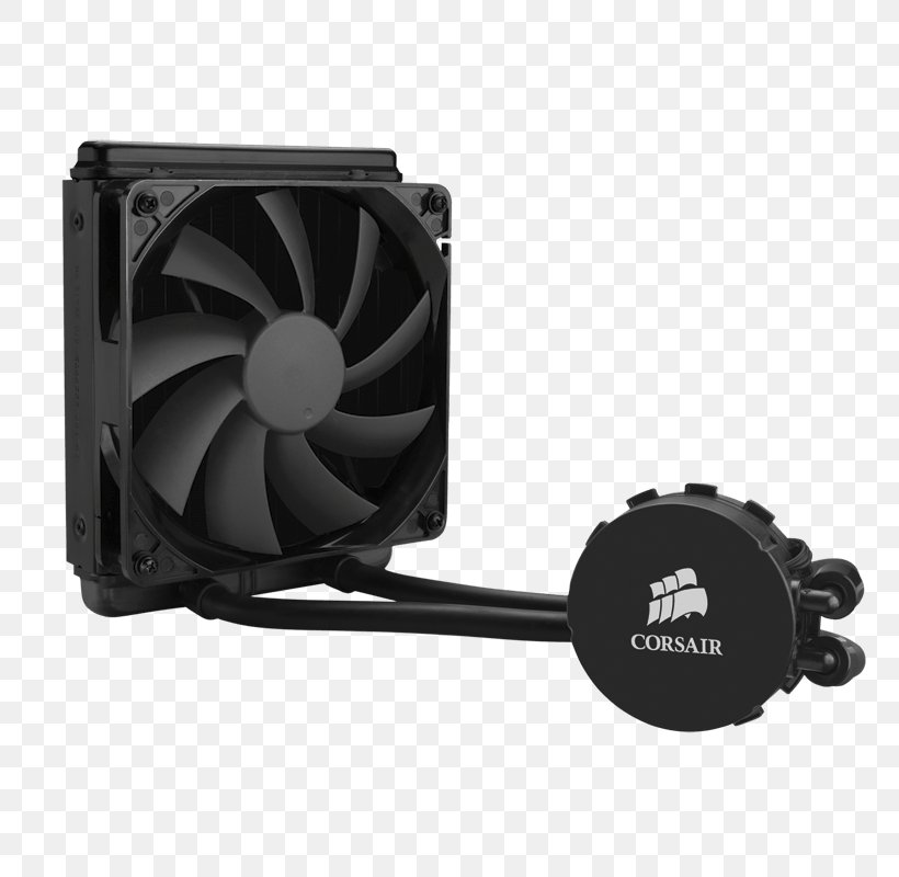 Computer System Cooling Parts Water Cooling Corsair Components Intel Corsair Hydro Series Liquid CPU Cooler, PNG, 800x800px, Computer System Cooling Parts, Computer, Computer Component, Computer Cooling, Computer Fan Control Download Free