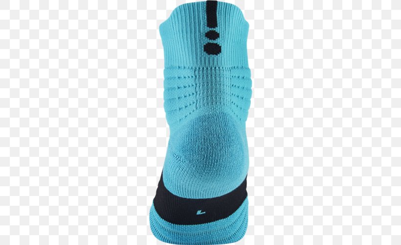 Nike Sock Shoe Basketball Teal, PNG, 500x500px, Nike, Aqua, Basketball, Electric Blue, Outdoor Shoe Download Free