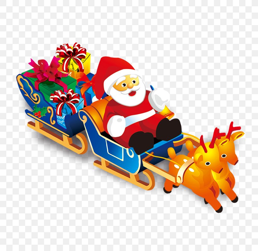 Santa Claus Christmas Gift Reindeer, PNG, 800x800px, Santa Claus, Art, Christmas, Gift, Illustration Download Free