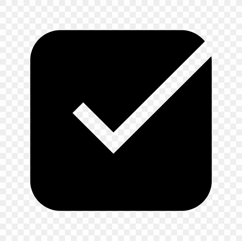 Checkbox Check Mark Symbol, PNG, 1600x1600px, Checkbox, Black, Black And White, Brand, Check Mark Download Free
