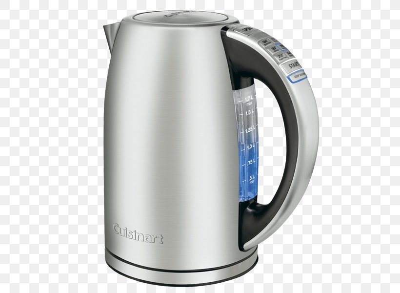 Electric Kettle Stainless Steel Cuisinart Cordless, PNG, 600x600px, Kettle, Brushed Metal, Cordless, Cuisinart, Drinkware Download Free