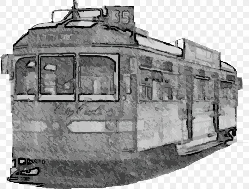 Railroad Car Passenger Car Rail Transport, PNG, 945x716px, Railroad Car, Black And White, Car, Mode Of Transport, Monochrome Photography Download Free