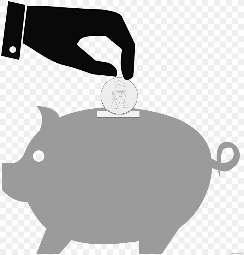 Clip Art Piggy Bank Money, PNG, 2289x2400px, Bank, Banknote, Black, Black And White, Cartoon Download Free