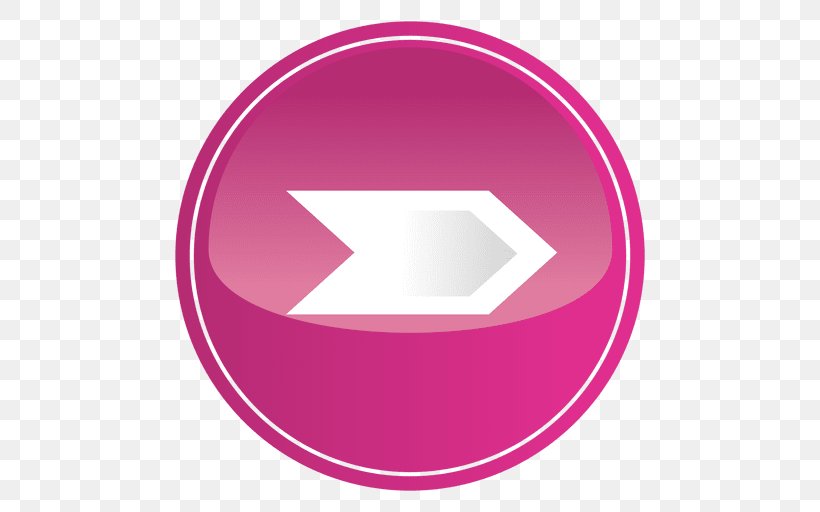 Pink Arrow Button, PNG, 512x512px, Pink, Brand, Button, Color, Magenta Download Free