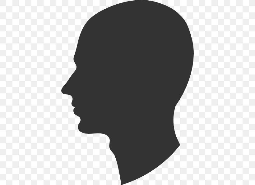 Silhouette Face Clip Art, PNG, 426x596px, Silhouette, Art, Black And White, Chin, Drawing Download Free